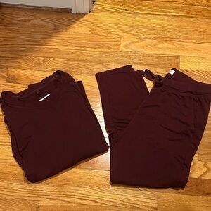 Lou & Grey Signature Soft Burgundy Loungewear Set